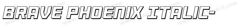 Brave Phoenix Italic字体转换